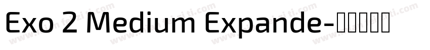 Exo 2 Medium Expande字体转换